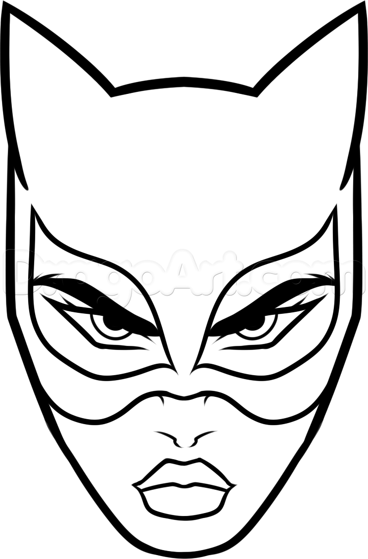 How to draw catwoman easy step by step dc ics ics free easy drawings catwoman drawing joker drawings