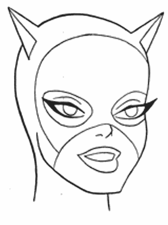 Coloring page catwoman superheroes â printable coloring pages