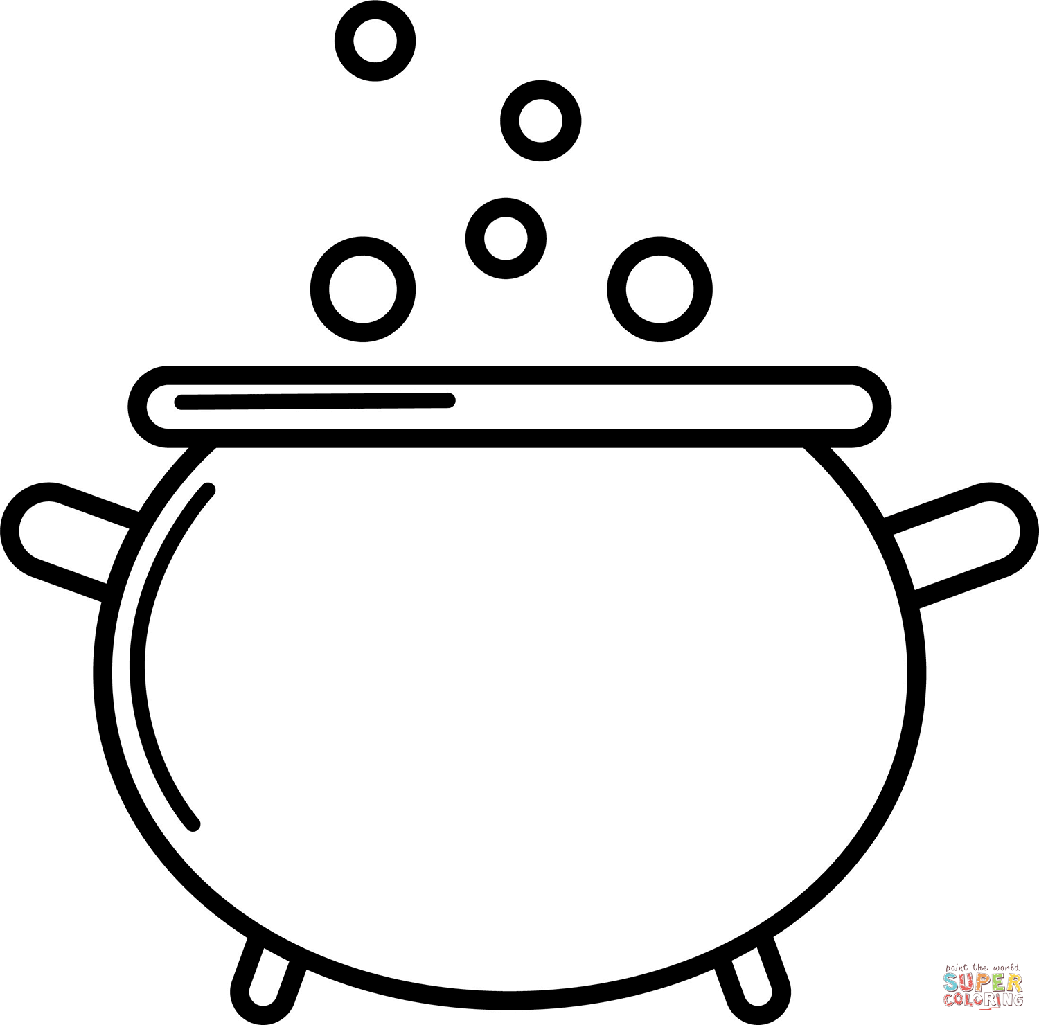 Cauldron coloring page free printable coloring pages