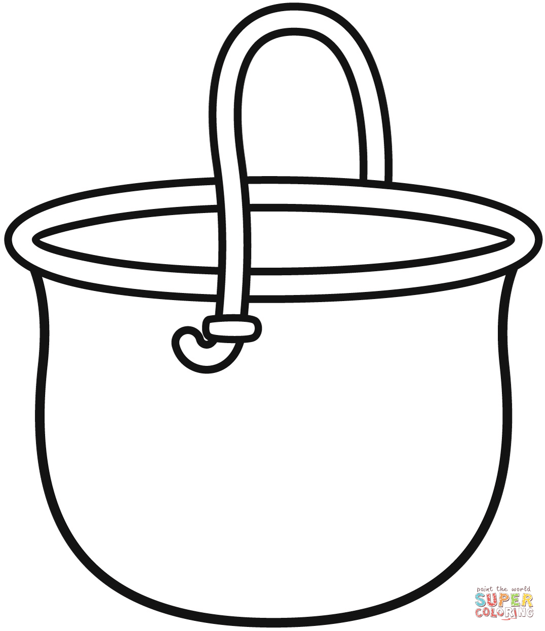 Cauldron coloring page free printable coloring pages