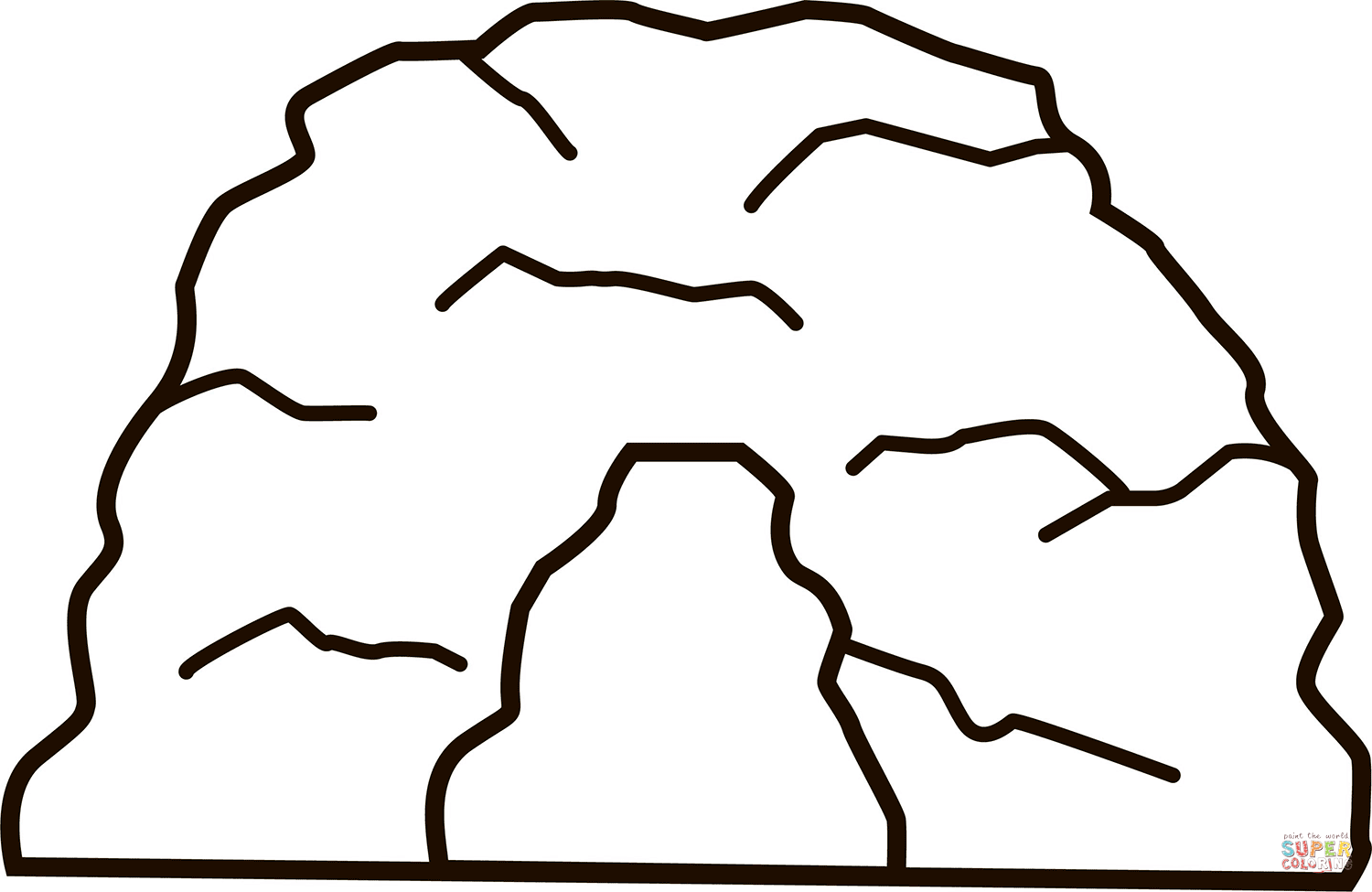 Cave coloring page free printable coloring pages