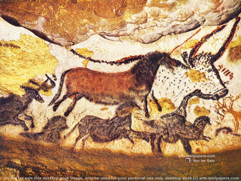 Cave painting wallpaper