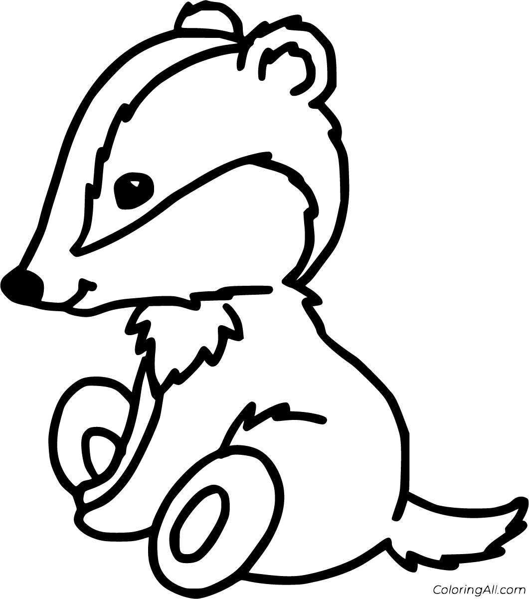 Badger coloring pages