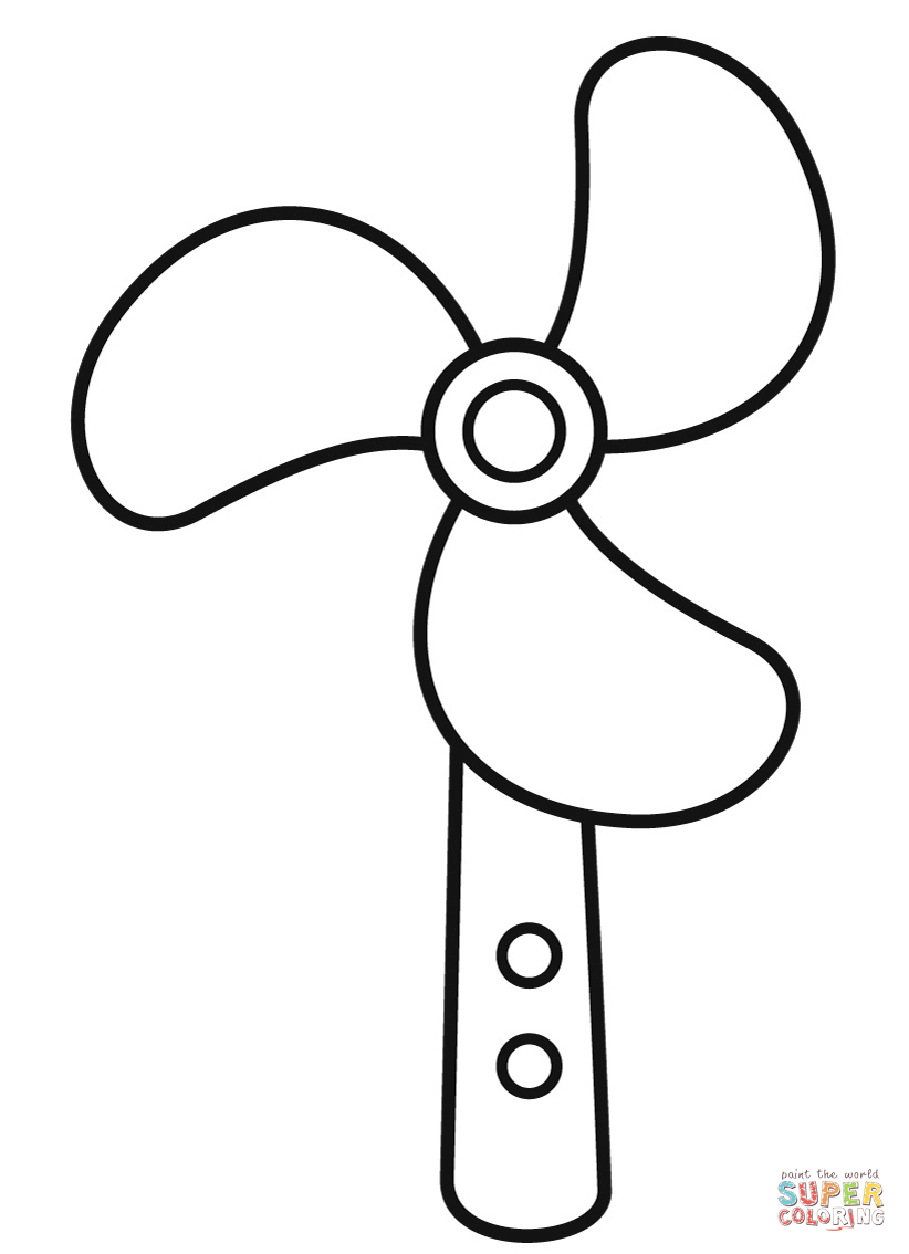 Hand fan coloring page free printable coloring pages