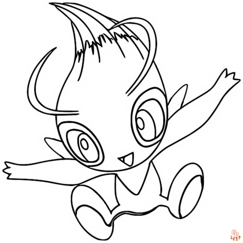 Color your way to fun with celebi coloring pages free and easy