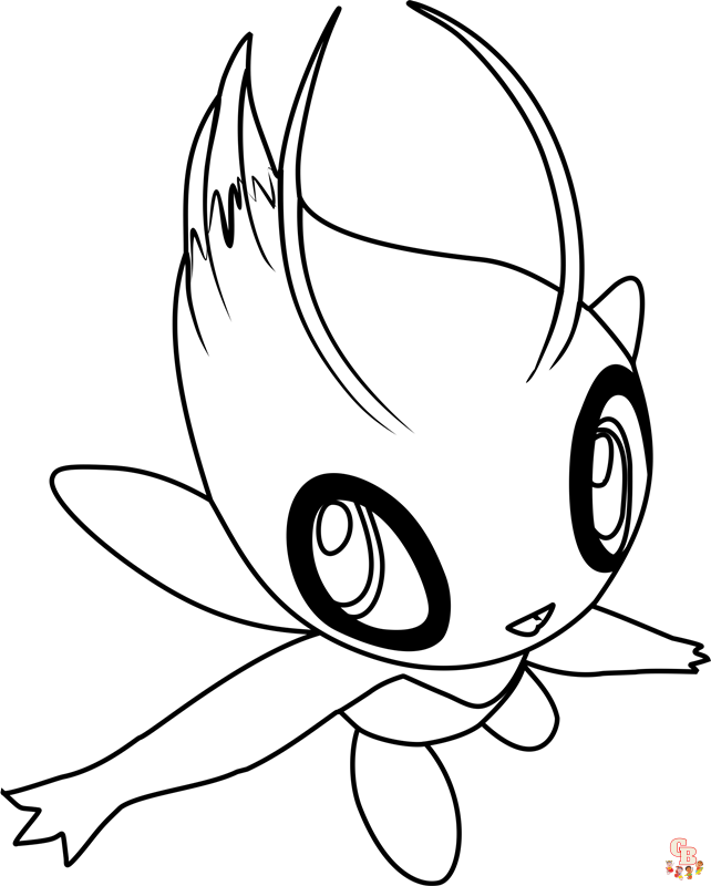 Color your way to fun with celebi coloring pages free and easy