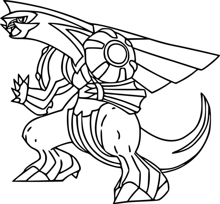 Legendary pokemon coloring pages