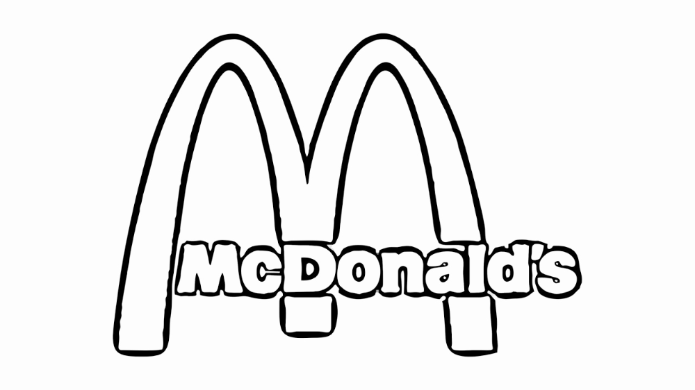 Logo of mcdonald coloring page mcdonalds logo coloring pages printable coloring pages