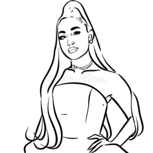 Ariana grande coloring pages printable for free download