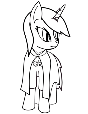 Cute pony unicorn coloring page free printable coloring pages