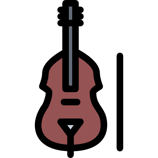 Cello coloring color icon