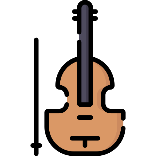 Cello special lineal color icon