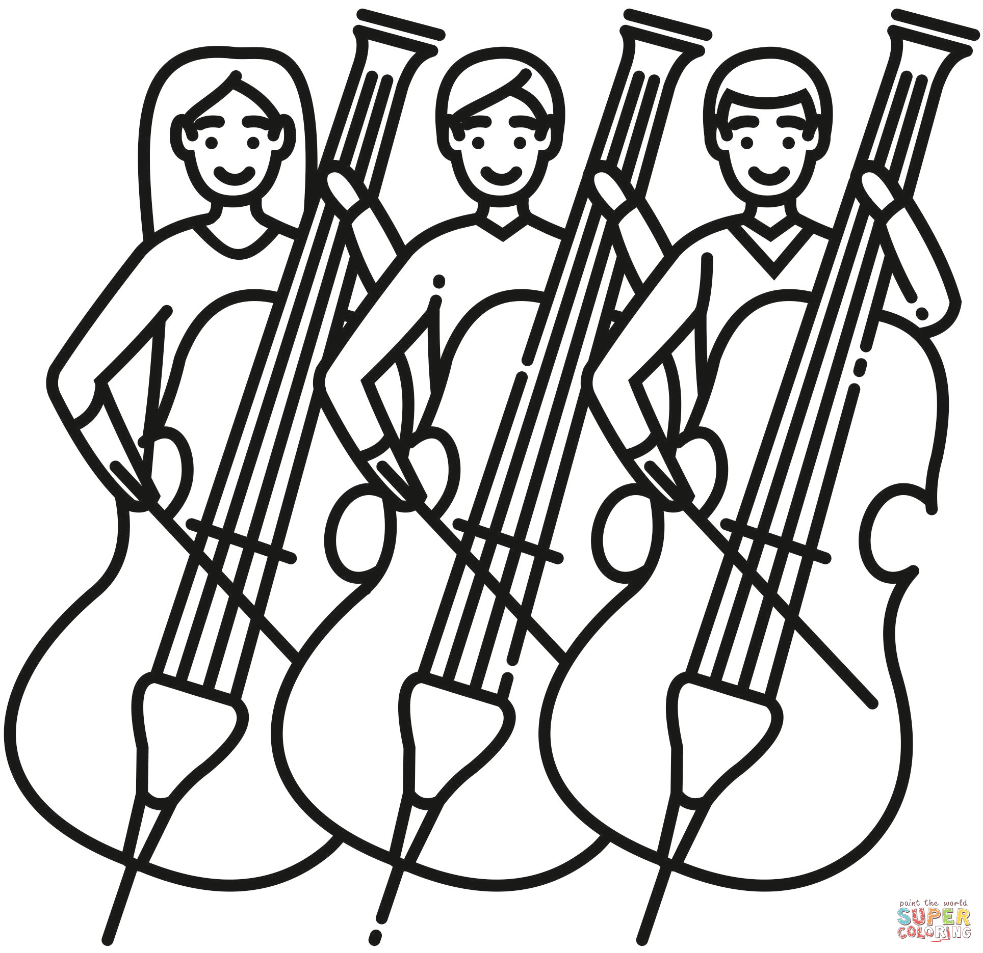 Orchestra coloring page free printable coloring pages