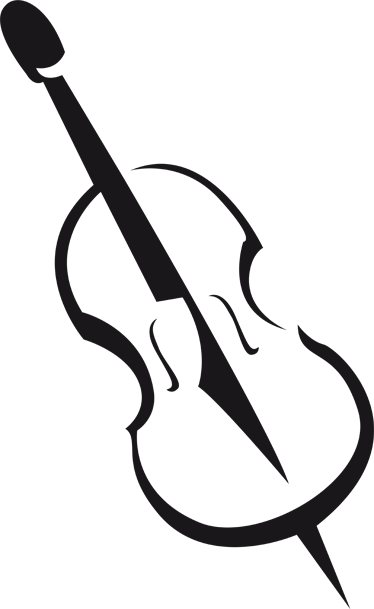 Violin music sticker