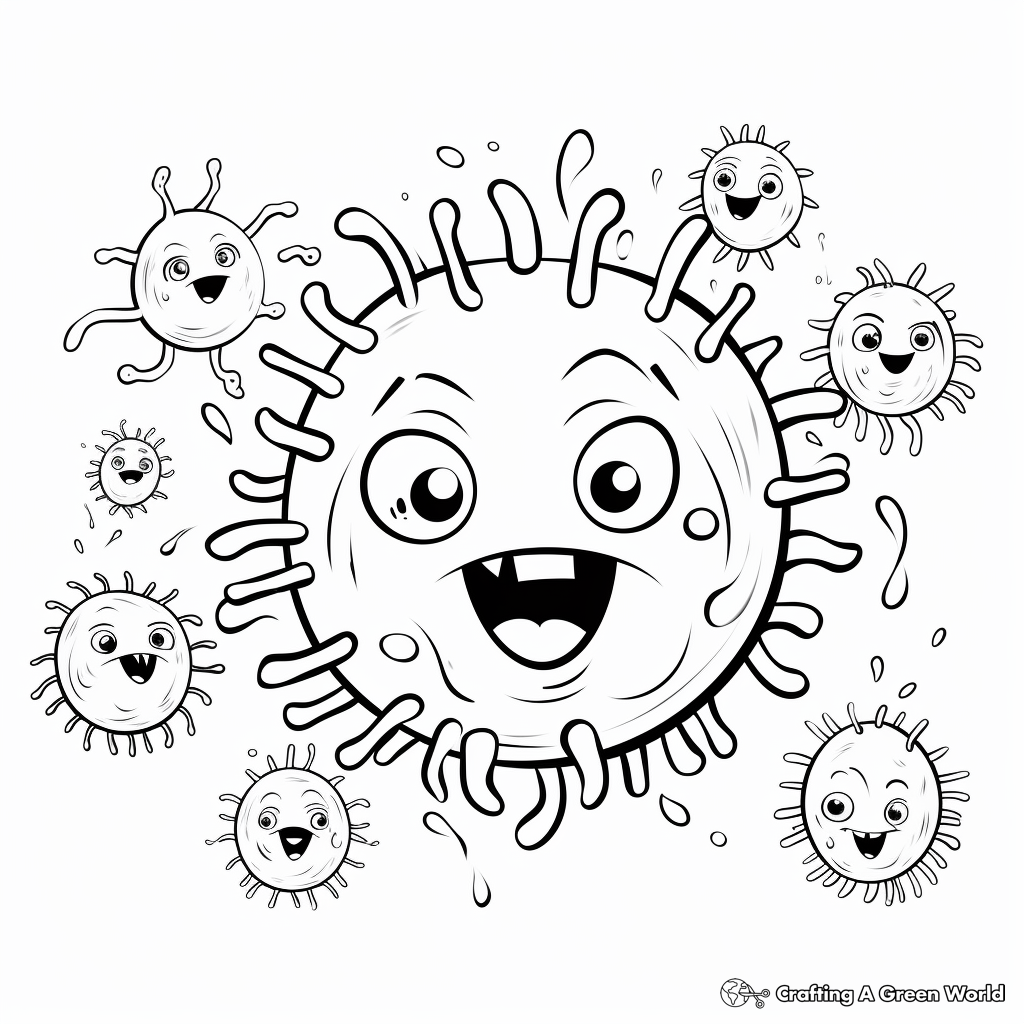 Germs coloring pages