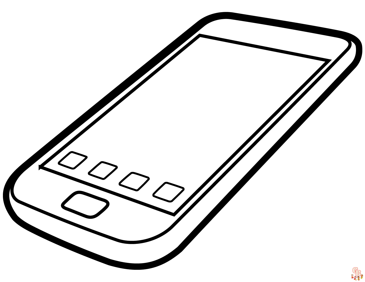 Phone coloring pages