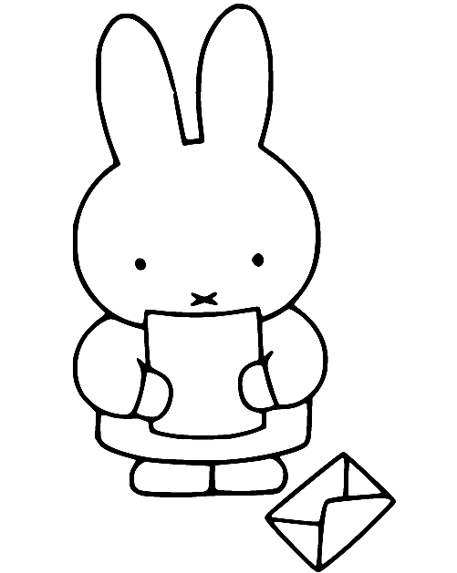 Miffy coloring pages printable for free download