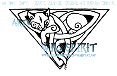 Celtic triquetra cat cat tattoo designs celtic tattoos celtic cats