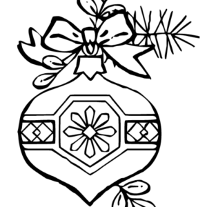 Christmas ornaments coloring pages printable for free download