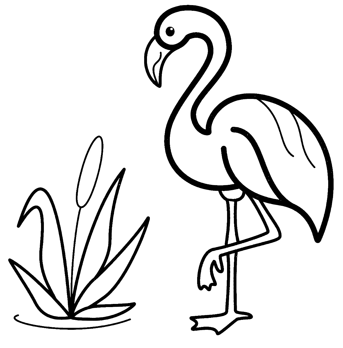 Flamingo coloring pages printable for free download