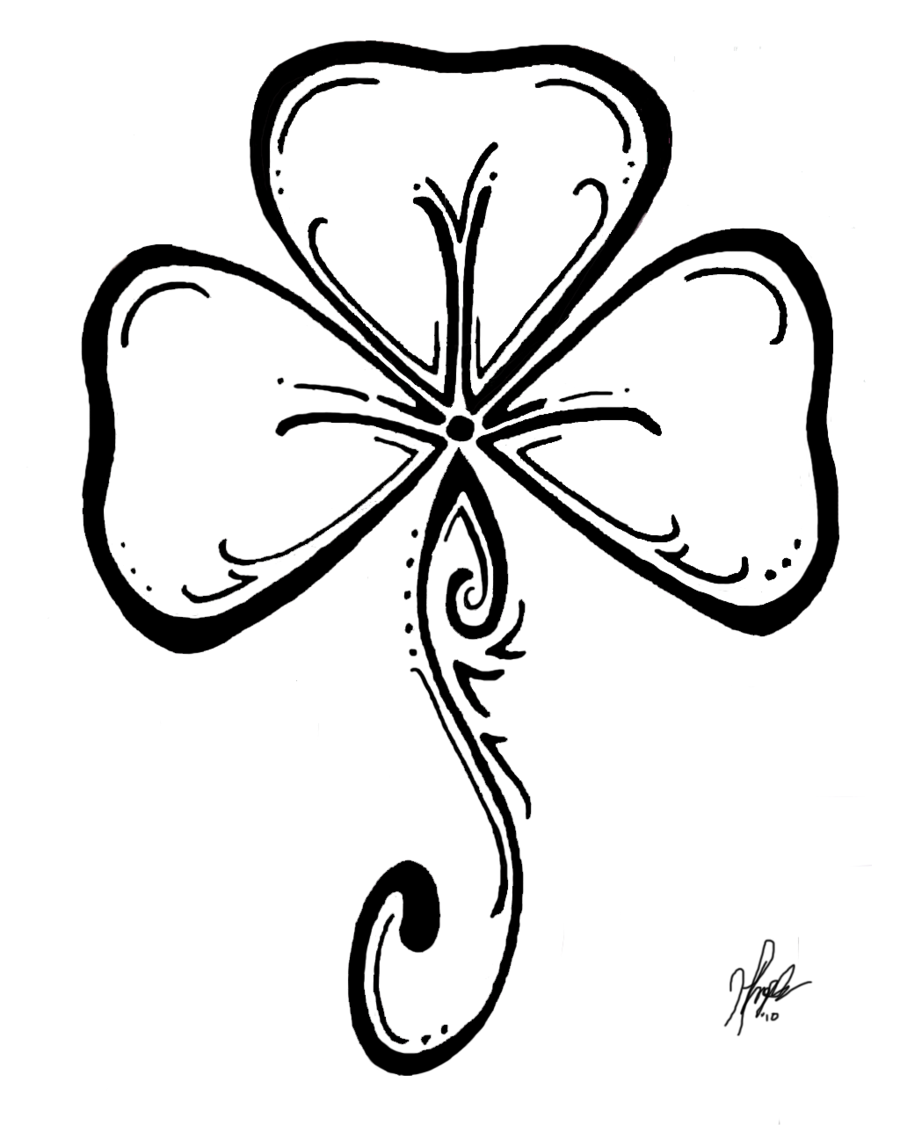 St patricks day coloring pages shamrock tattoos coloring pages irish tattoos