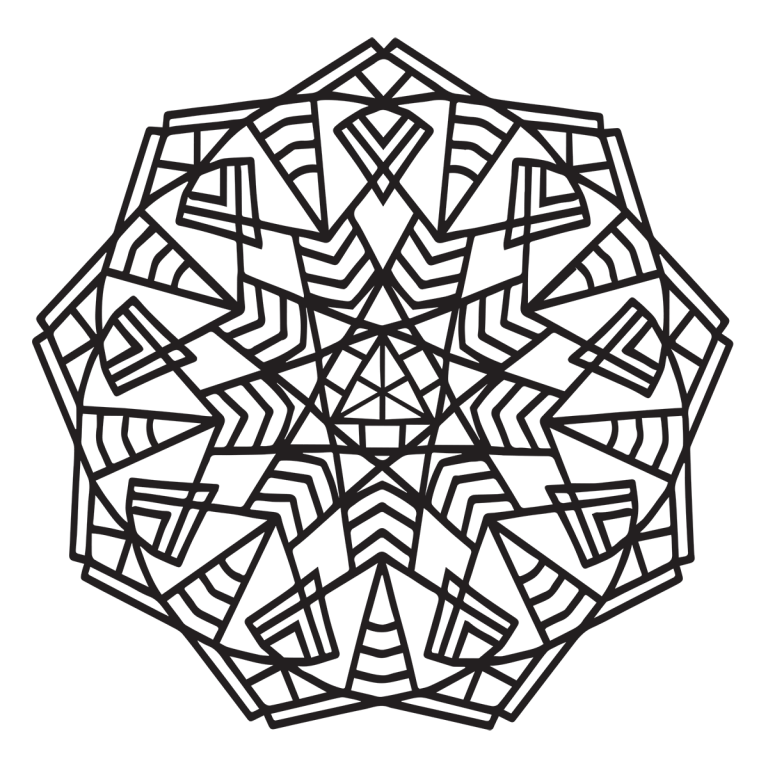 Celtic mandala coloring page â