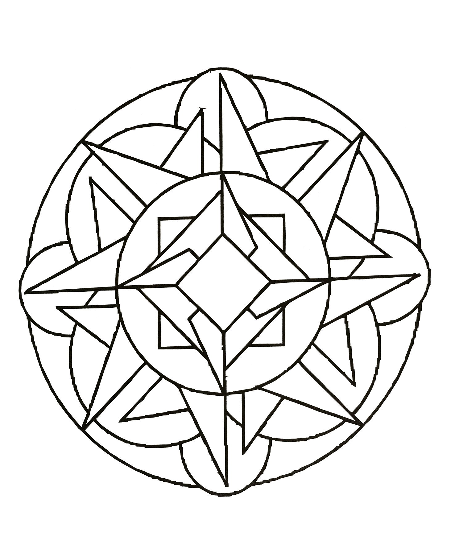 Beautiful simple mandala design