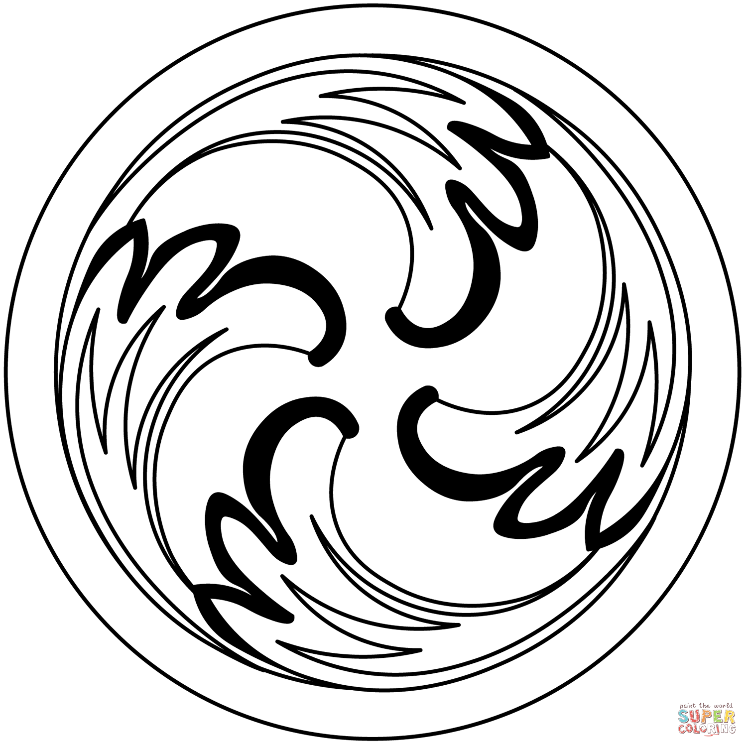 Celtic pattern coloring page free printable coloring pages