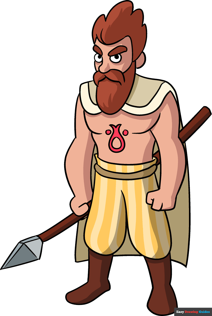 How to draw a celtic warrior