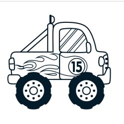 Car and vehicle coloring pages