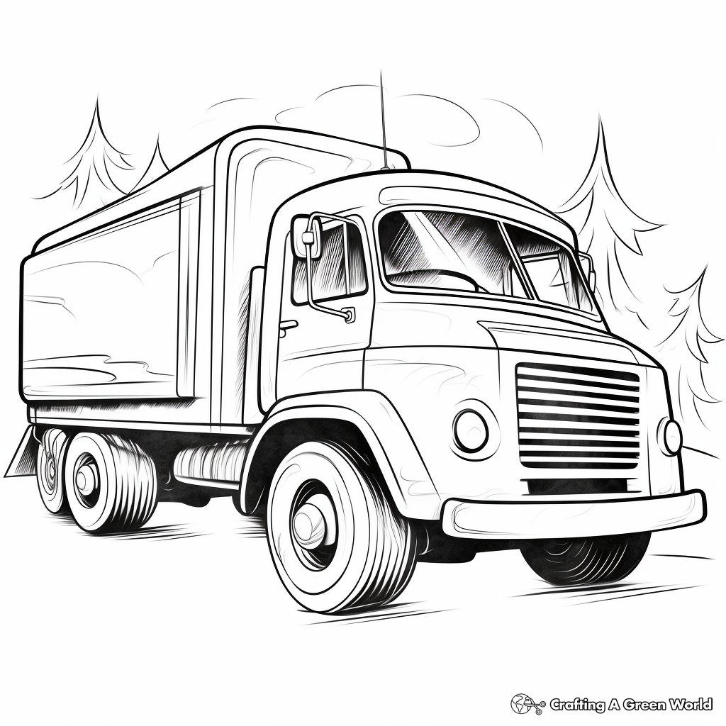 Truck coloring pages