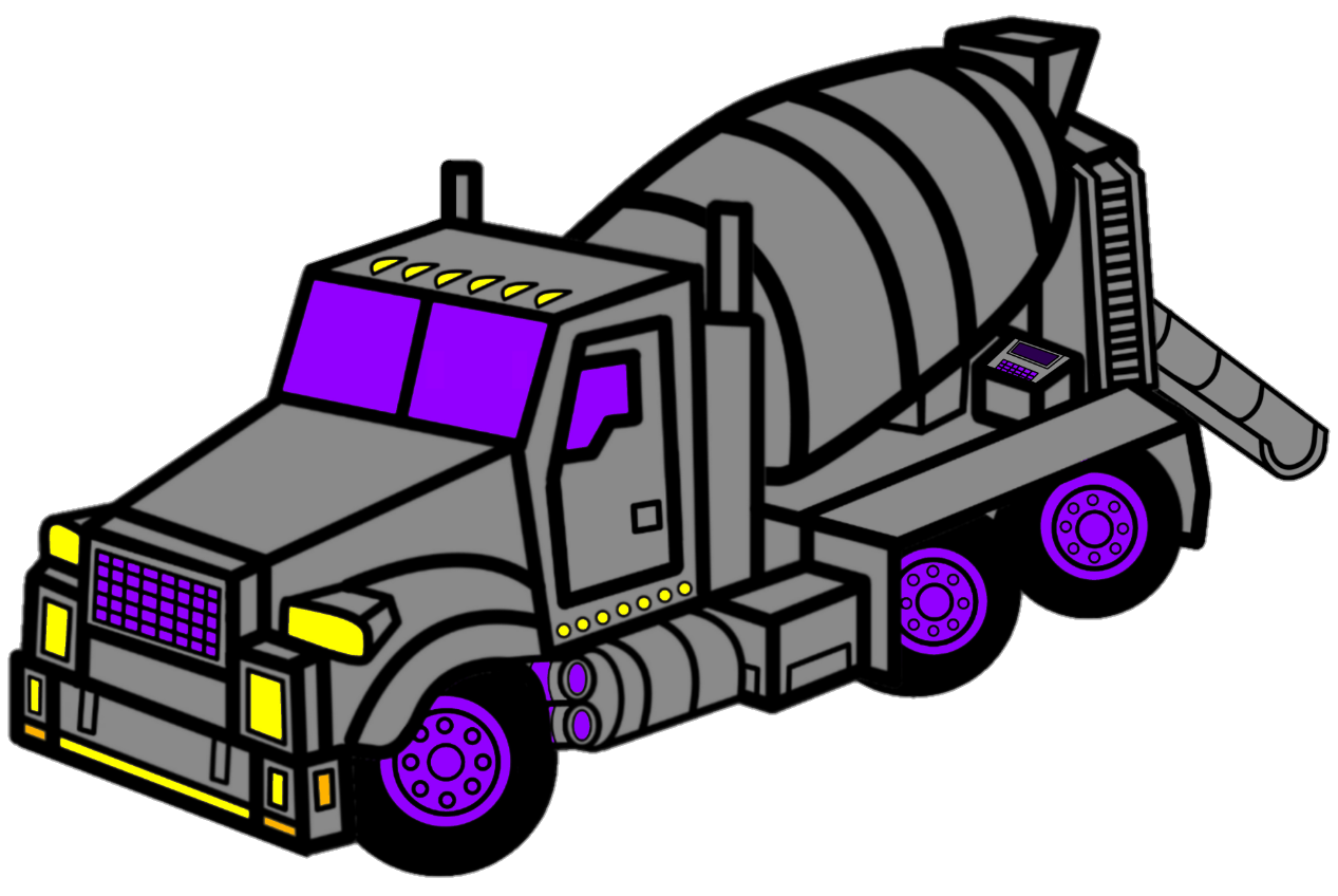 Granite cement mixer truck epic awsome alien man sci