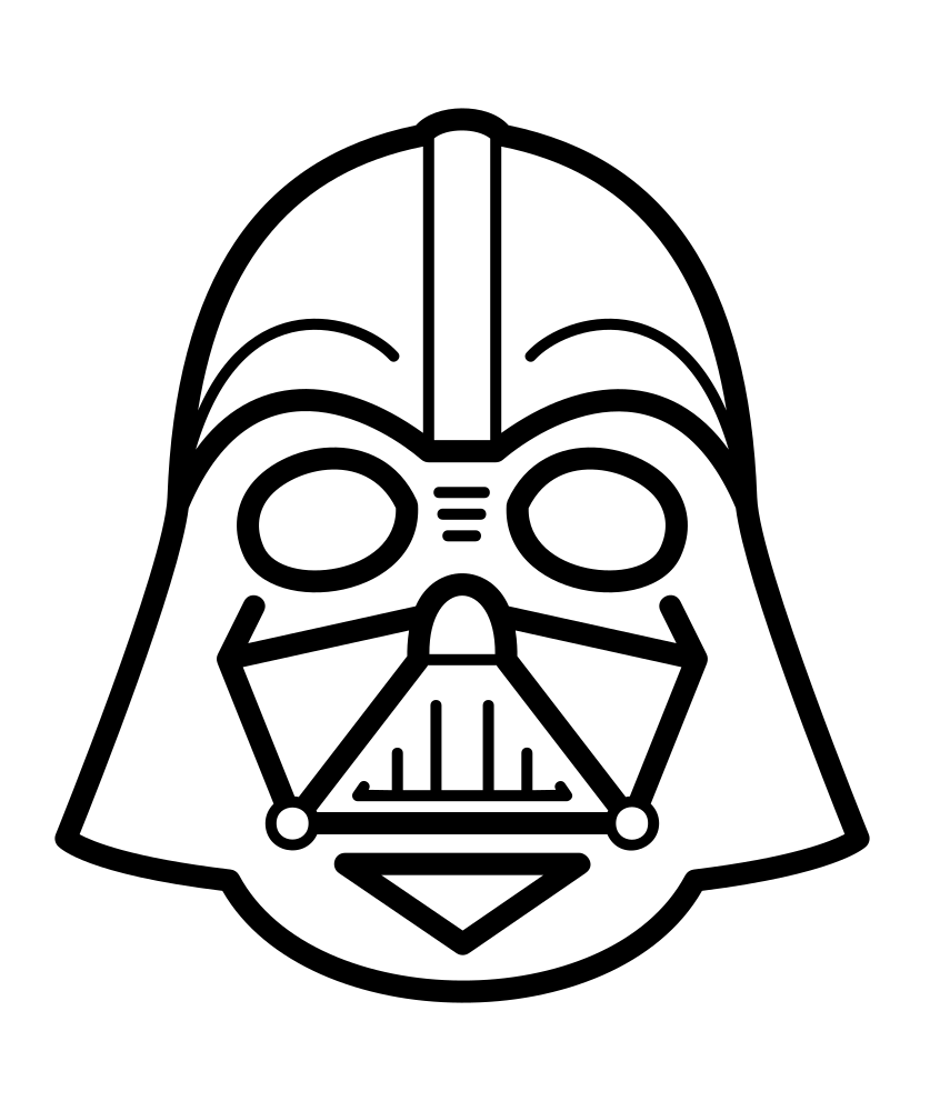 Darth vaders mask coloring page darth vader mask darth vader helmet disney darth vader