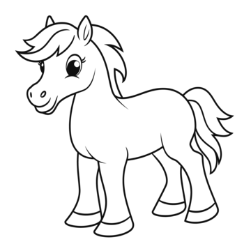 Horse coloring png transparent images free download vector files