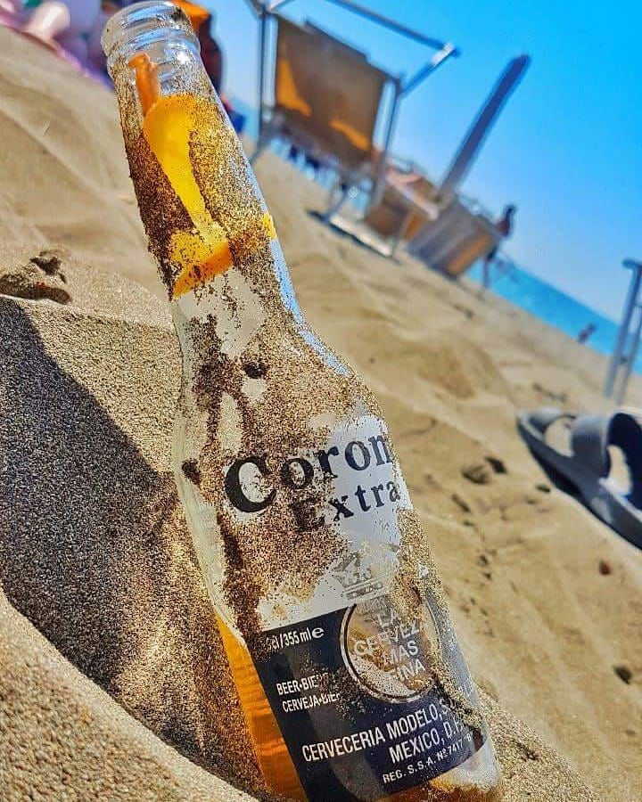 Un rato en playa y pa los calorescerveza corona beer wallpaper starbucks wallpaper beer background