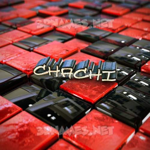 Preview of red checkered d name for chachi