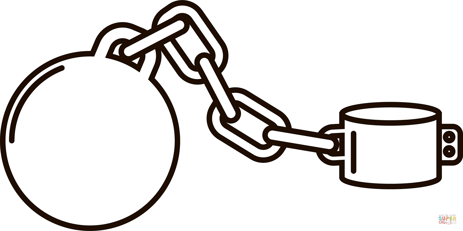 Slave chains coloring page free printable coloring pages