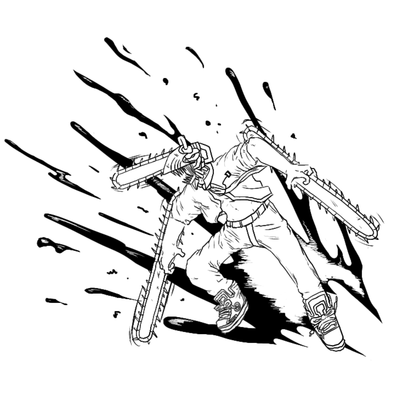 Chainsaw man sketch i made rchainsawman