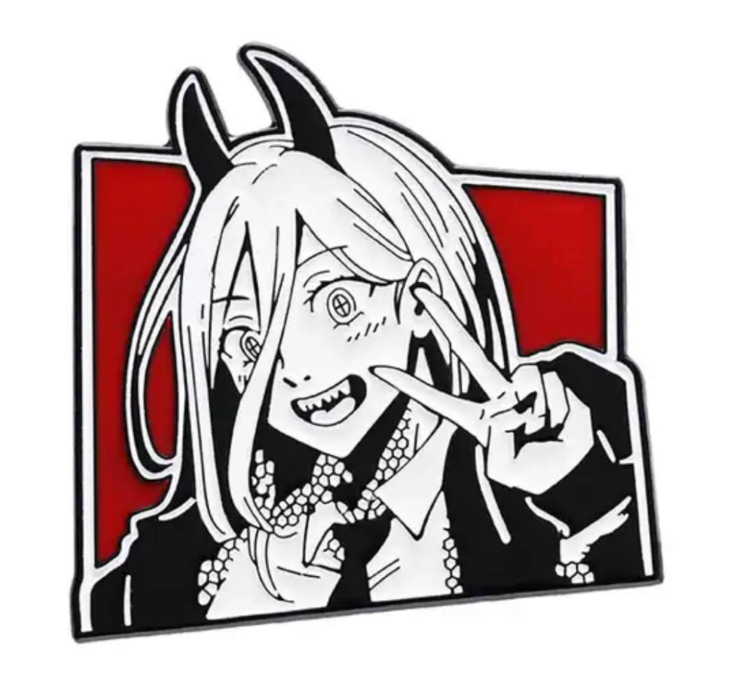 Chainsaw man power blood devil anime manga enamel pin badge