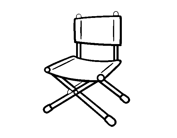 Folding chair coloring page