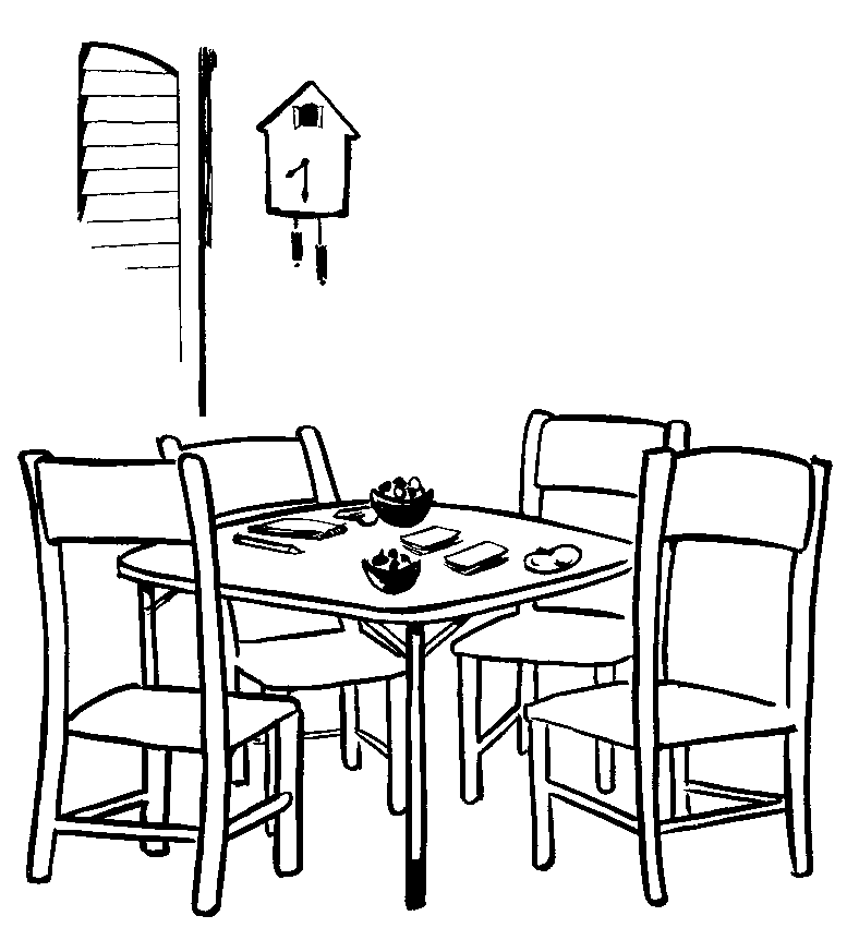 Kitchen table coloring pages dining room simple black dining room kitchen drawing