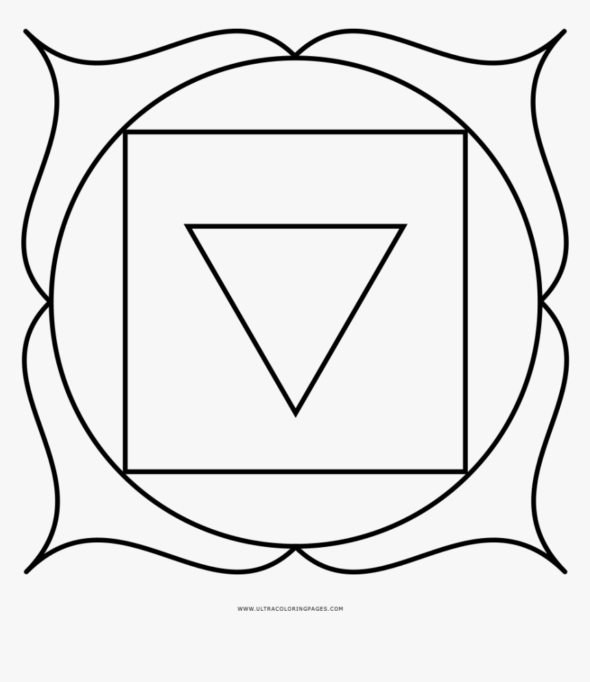 Root chakra coloring page hd png download transparent png image