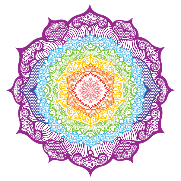 Chakra mandala yoga mat by serena king