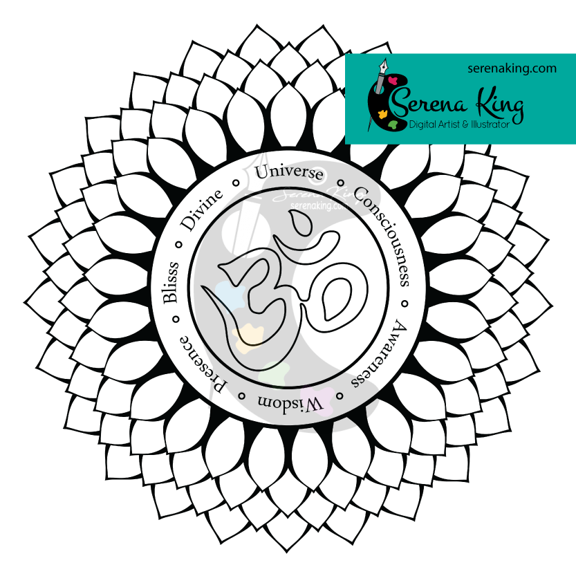 Crown chakra coloring page â serena king