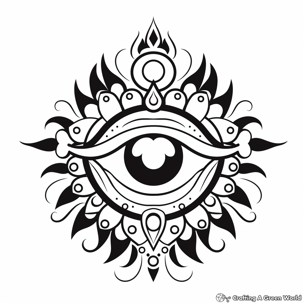 Chakra coloring pages