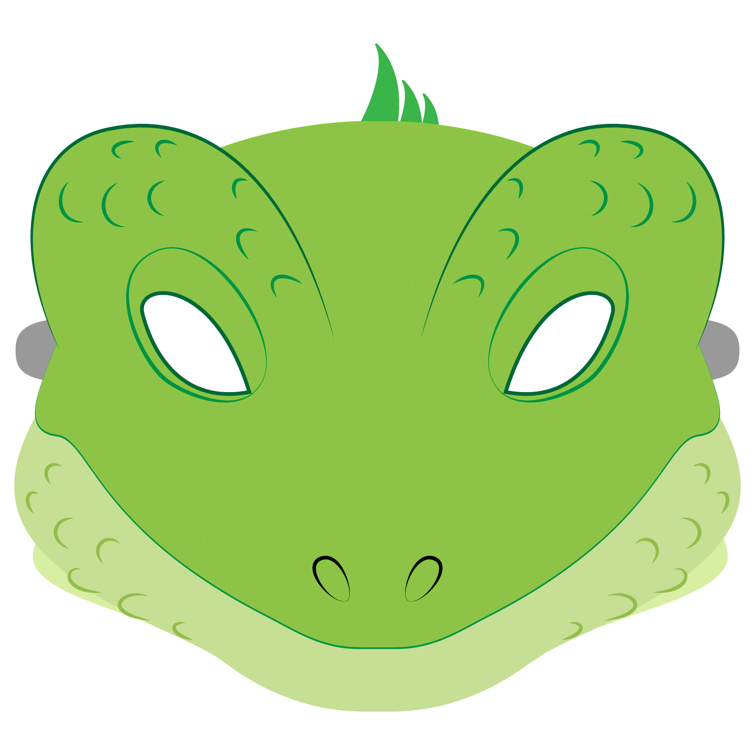 Lizard mask template free printable papercraft templates