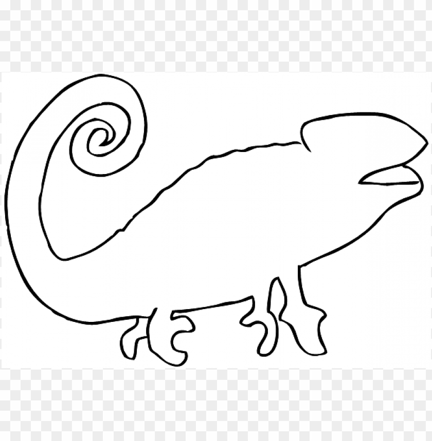 A color of his own chameleon coloring page png transparent with clear background id