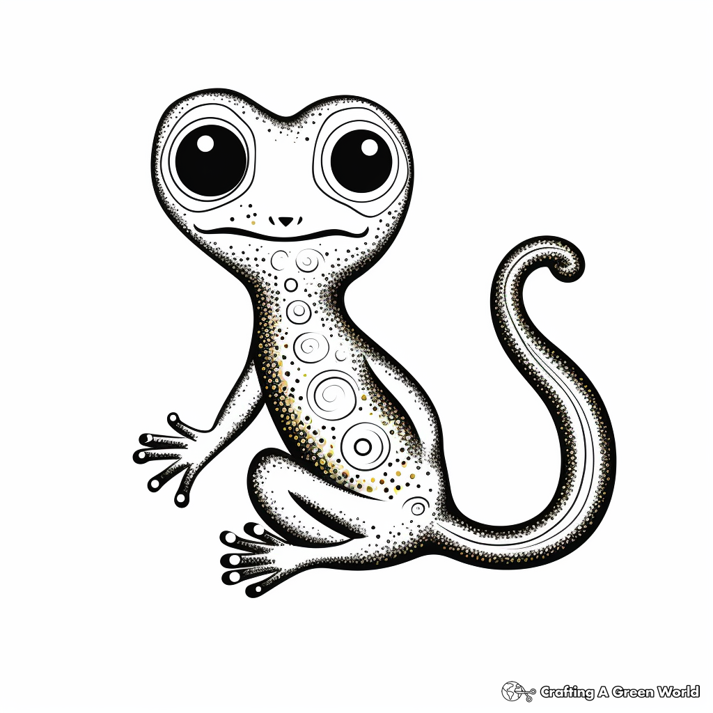 Gecko coloring pages