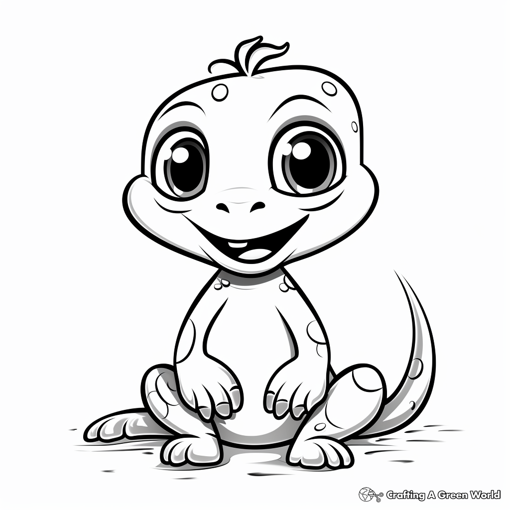 Gecko coloring pages