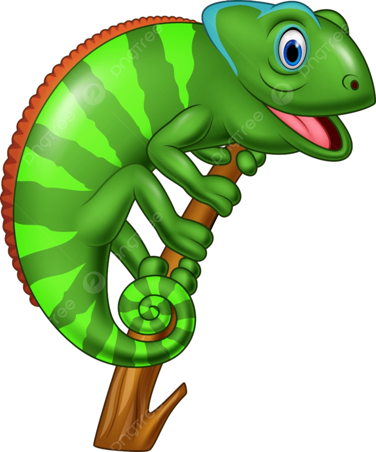 Chameleon branch vector art png images free download on